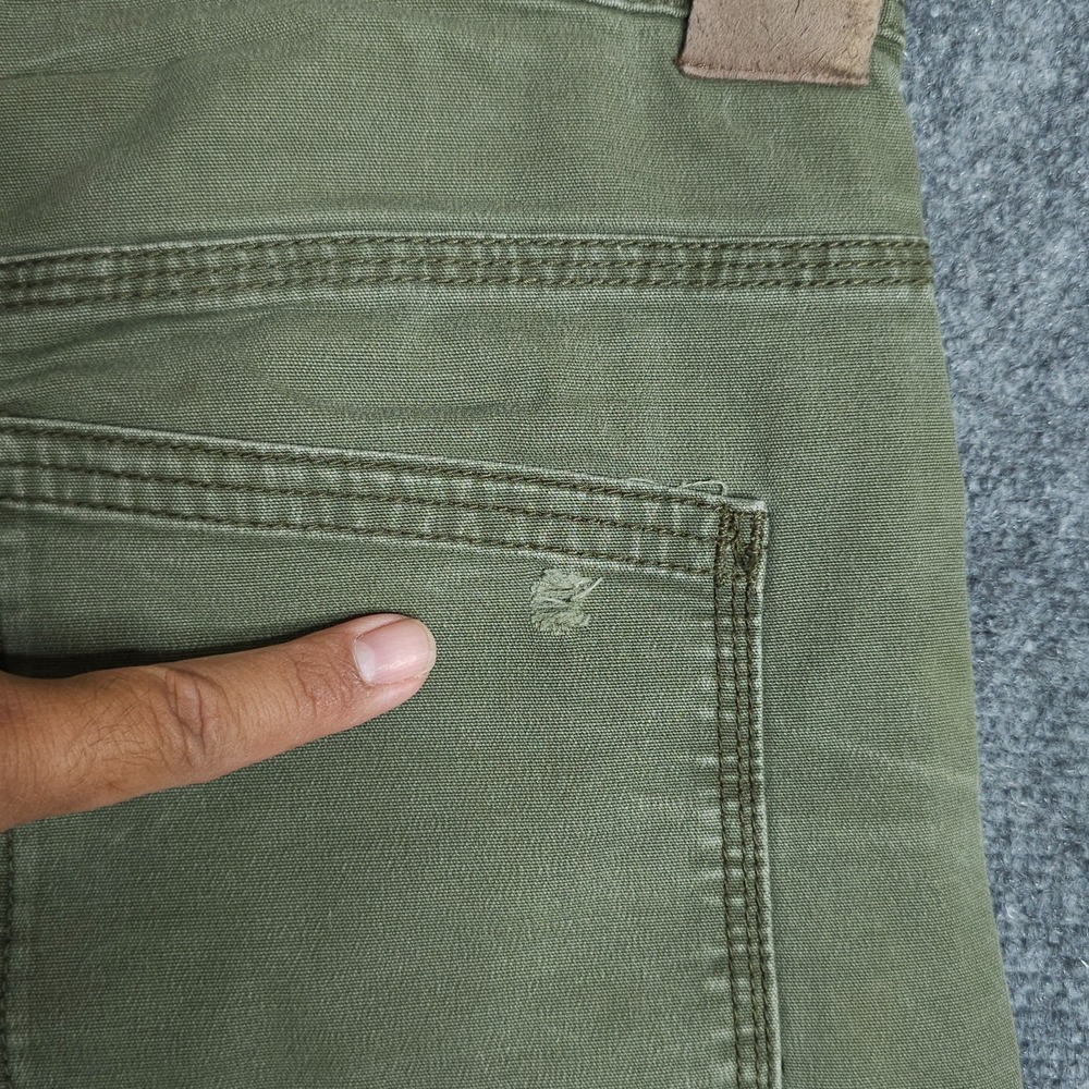 Prana Bronson Shorts Mens 30x11 Green Stretch Organic Cotton Canvas Hiking Chino - Picture 4 of 9